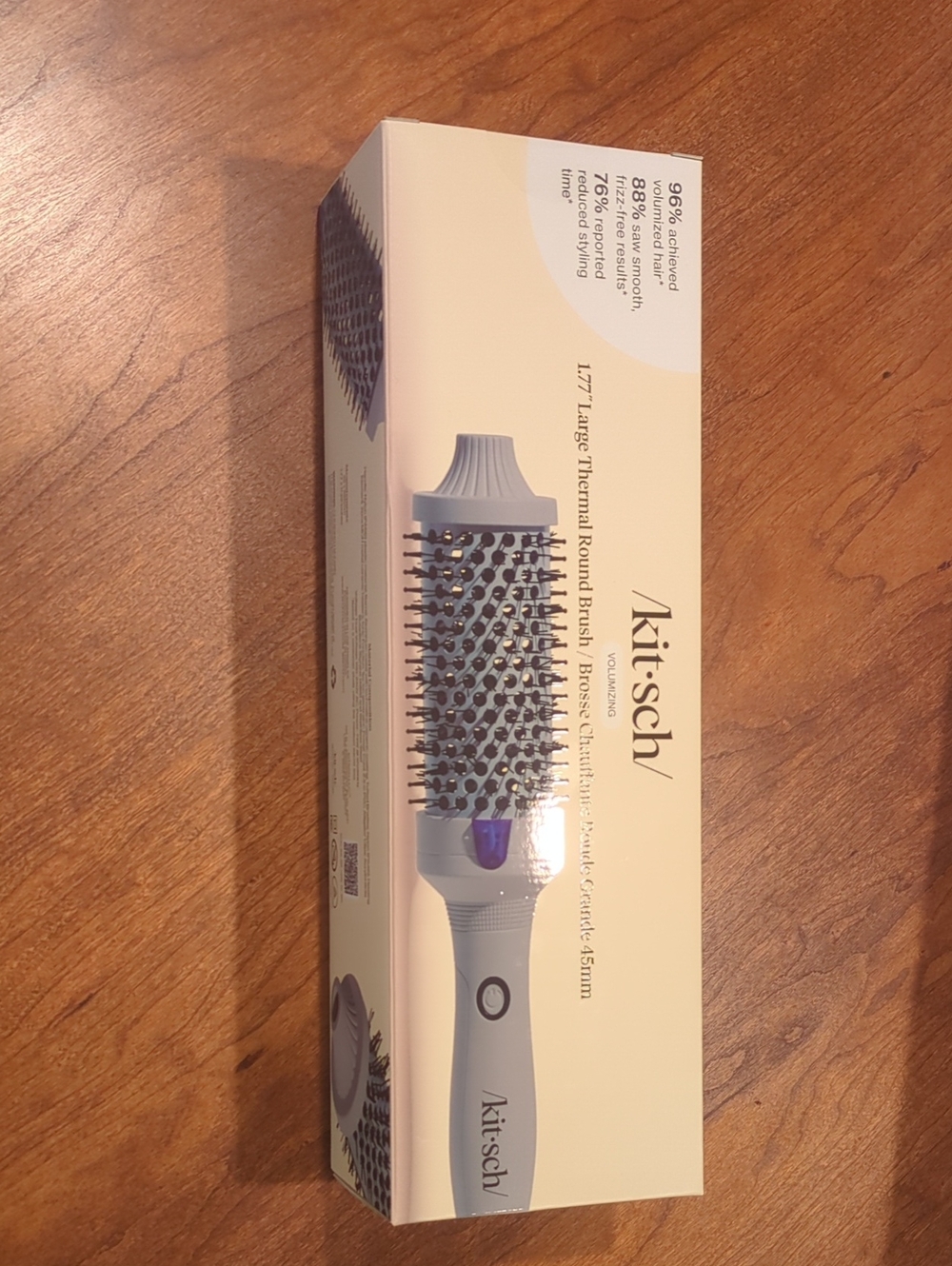 New In Box Kitsch Large Thermal Round Brush